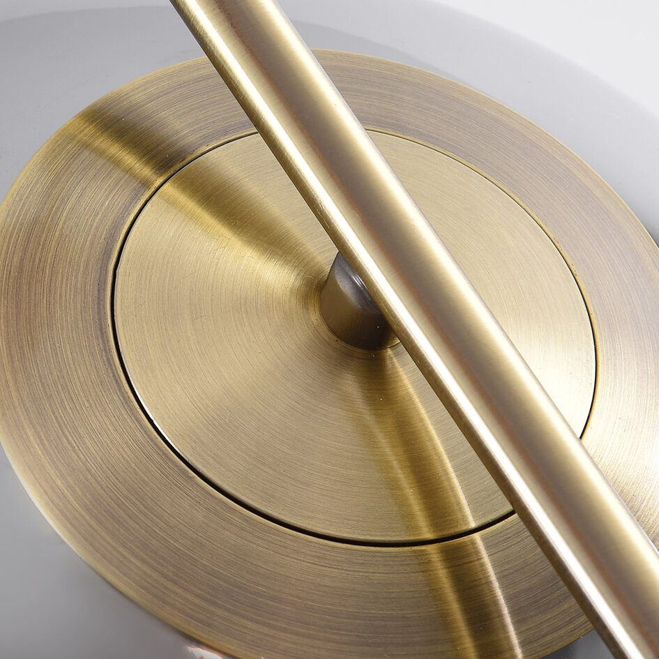 Pendellampa Roy - rökfärgat glas med spegeleffekt i guld