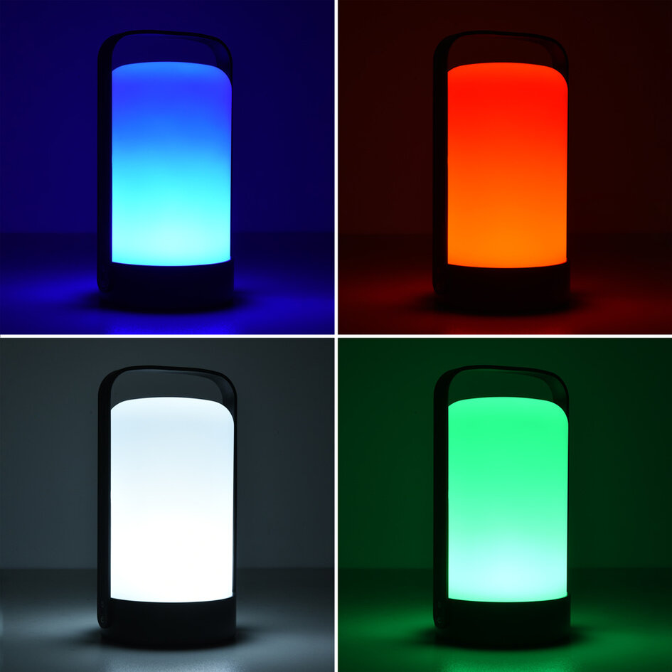Vit uppladdningsbar bordslampa Sal dimbar - RGB
