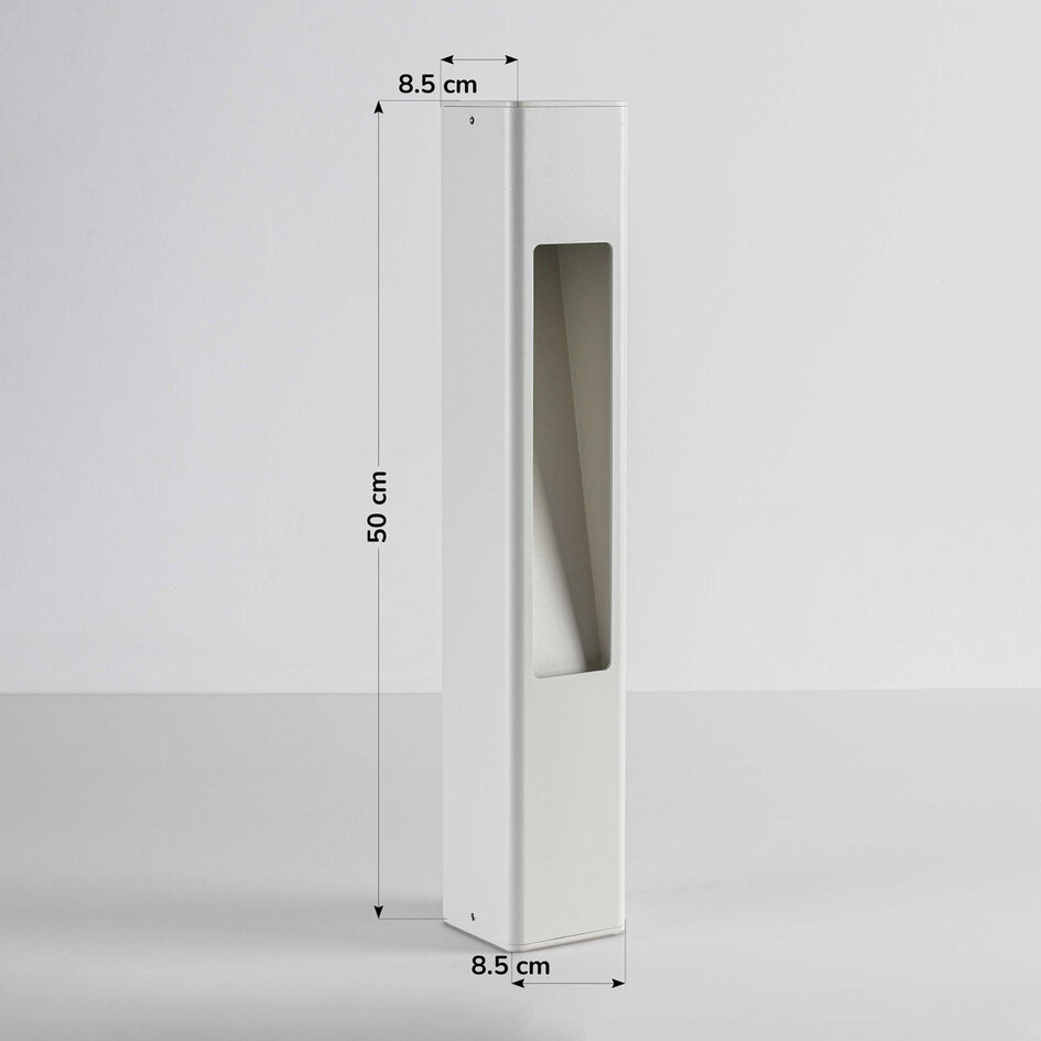 Stående utomhuslampa Velia - vit