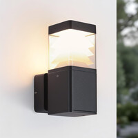 Utomhusvägglampa Caio - antracit med integrerad LED