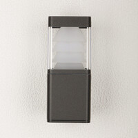 Utomhusvägglampa Caio - antracit med integrerad LED