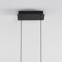 Design taklampa svart med ljust trä 3-stegs dimmer - Liana
