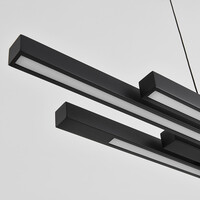 Design hänglampa svart med 3-stegs dimmer - Liana