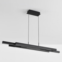Design hänglampa svart med 3-stegs dimmer - Liana
