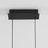 Design hänglampa svart med 3-stegs dimmer - Liana