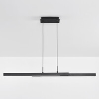 Design taklampa Leia svart med 3-stegs dim
