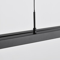 Design taklampa Leia svart med 3-stegs dim