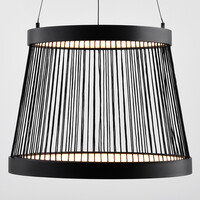 Design taklampa Kae, 3-stegs dimbar - svart