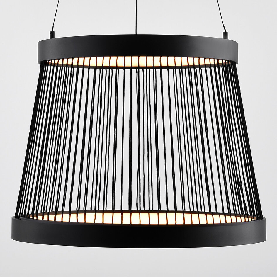 Design taklampa Kae, 3-stegs dimbar - svart