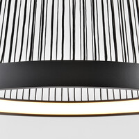 Design taklampa Kae, 3-stegs dimbar - svart
