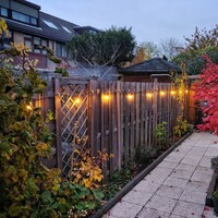 Ljusslinga set med 2 watt dimbara LED-lampor med dubbel glödtråd