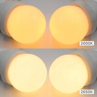 Ljusslinga-set med LED-lampor med mjölkvit kåpa, med vit ljusslinga