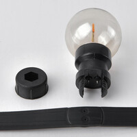 Sticklampa LED dimbar 1 watt, U-form rökfärgad (utan E27)