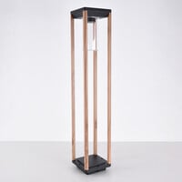 Stående utomhuslampa Paca i träutseende - 80 cm