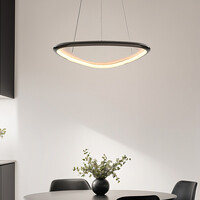 Taklampa Celda med 3-stegs dimbara LED i svart-krom