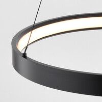 3-stegs dimbar pendellampa Espiral - spiralformad i mattsvart