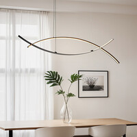 Pendellampa Arche - svart med 3-stegs dimbar LED