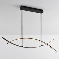 Pendellampa Arche - svart med 3-stegs dimbar LED