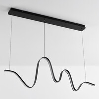 Design taklampa Linea i slingrande form med 3-stegs dim