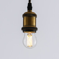 2,5W & 4,5W filamentlampa, 2200-2700K, klart glas Ø45mm, dim-to-warm