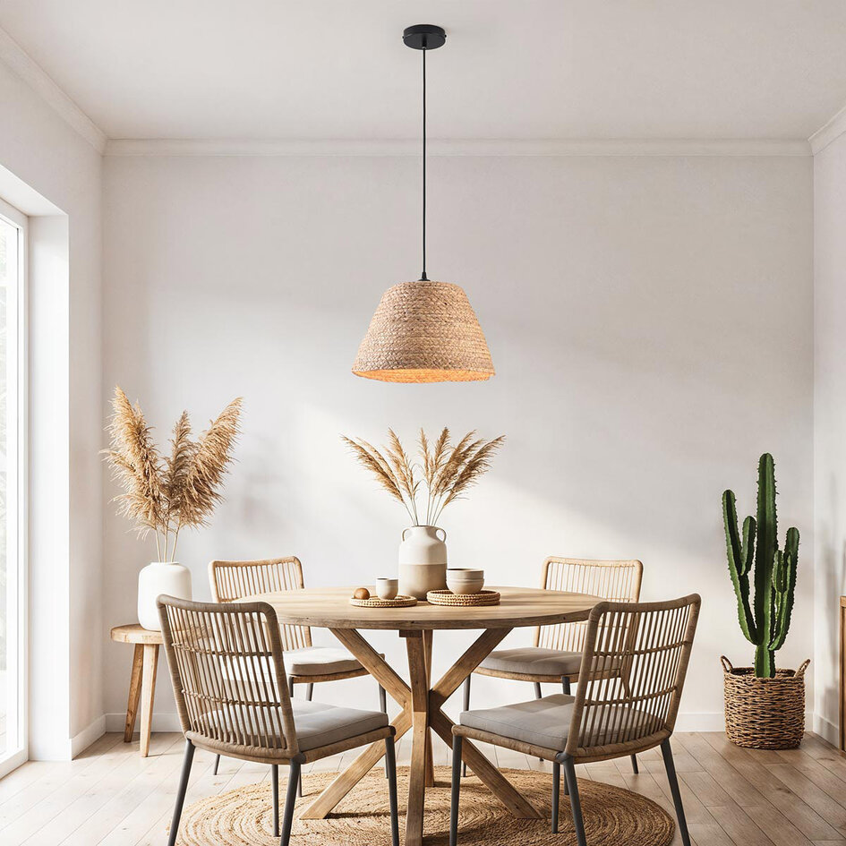 Pendellampa Sapporo i vattenhyacint - neutral färg
