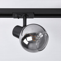 Skenspotlight Melle 1-fas, rökfärgat glas
