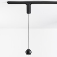 Skenspotlight Ona 1-fas, 7W med dimbar LED, svart (pris per styck)