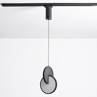 7W skenspot 1-fas Omri med dimbara LED-lampor - svart