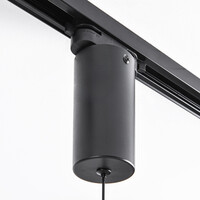 7W skenspot 1-fas Omri med dimbara LED-lampor - svart