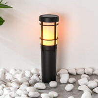 Solcellsdriven lampa med flameffekt Nikko - set om 4