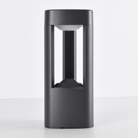 Stående utomhuslampa Jacob - 30 cm antracit med integrerad LED