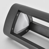 Stående utomhuslampa Jacob - 30 cm antracit med integrerad LED