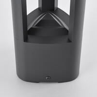 Stående utomhuslampa Jacob - 30 cm antracit med integrerad LED