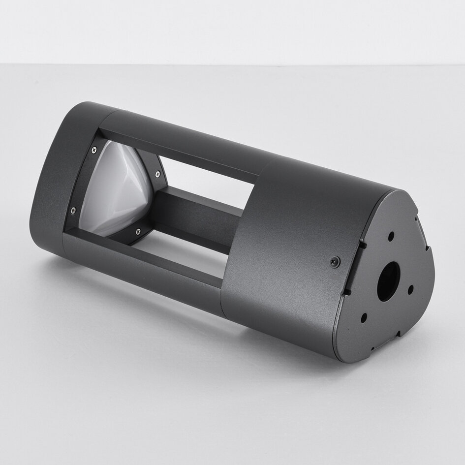 Stående utomhuslampa Jacob - 30 cm antracit med integrerad LED
