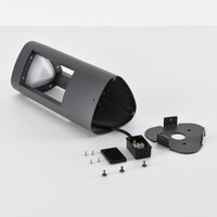 Stående utomhuslampa Jacob - 30 cm antracit med integrerad LED