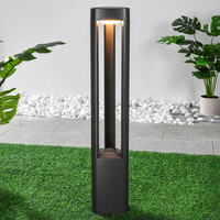 Stående utomhuslampa Jacob - 70 cm antracit med integrerad LED