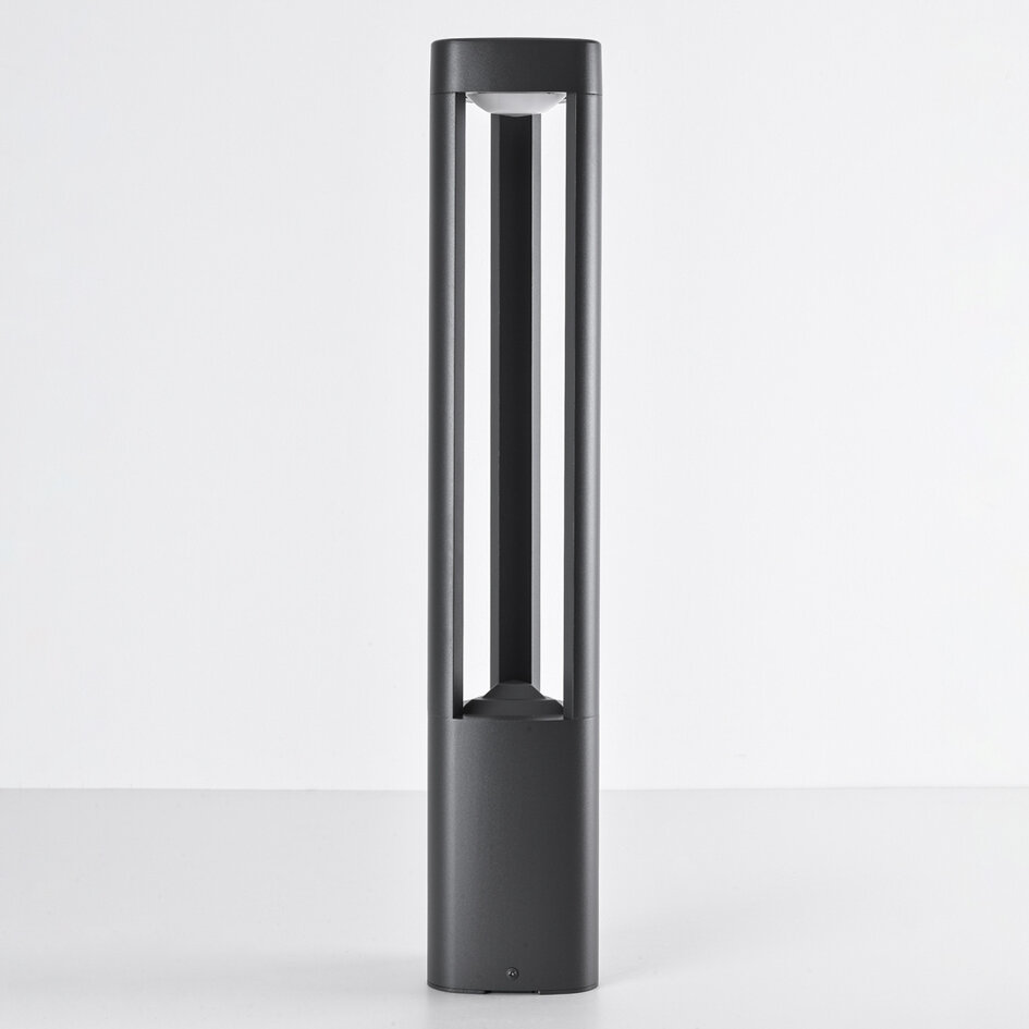 Stående utomhuslampa Jacob - 70 cm antracit med integrerad LED