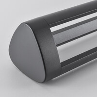 Stående utomhuslampa Jacob - 70 cm antracit med integrerad LED