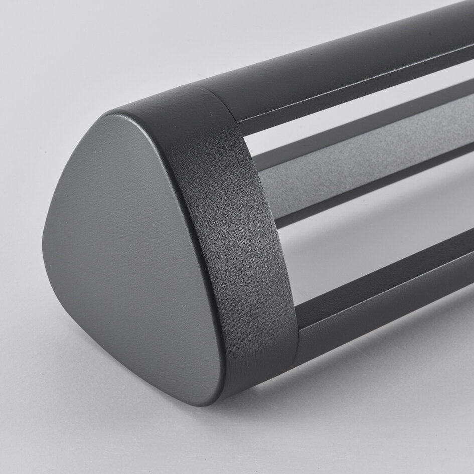 Stående utomhuslampa Jacob - 70 cm antracit med integrerad LED