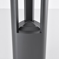 Stående utomhuslampa Jacob - 70 cm antracit med integrerad LED