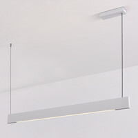 Pendellampa Abby - vit med integrerad LED och justerbart wattal