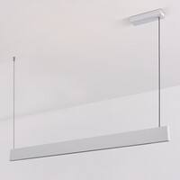 Pendellampa Abby - vit med integrerad LED och justerbart wattal