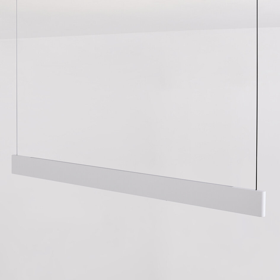 Pendellampa Abby - vit med integrerad LED och justerbart wattal