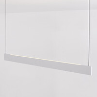 Pendellampa Abby - vit med integrerad LED och justerbart wattal