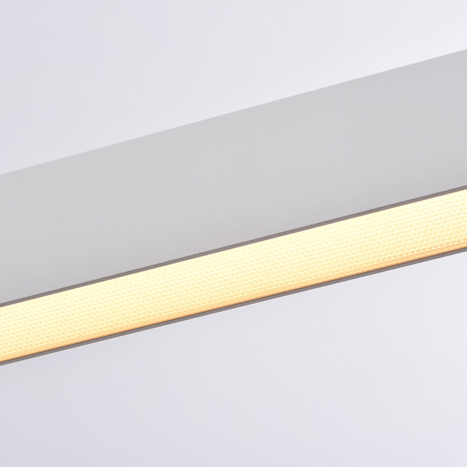 Pendellampa Abby - vit med integrerad LED och justerbart wattal
