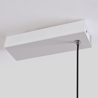 Pendellampa Abby - vit med integrerad LED och justerbart wattal