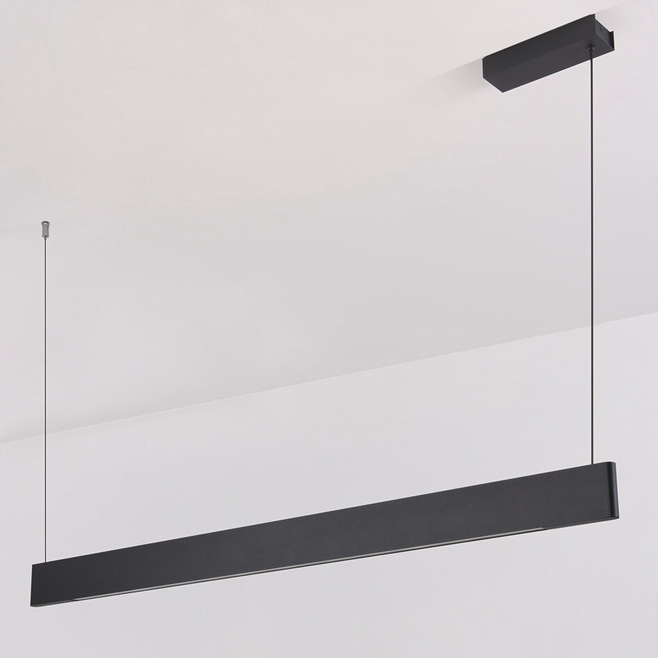 Pendellampa Abby - svart med integrerad LED och justerbart wattal