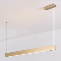 Pendellampa Abby - guld med integrerad LED och justerbart wattal