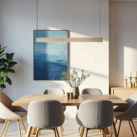 Pendellampa Abby - guld med integrerad LED och justerbart wattal