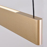 Pendellampa Abby - guld med integrerad LED och justerbart wattal